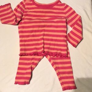 Gymboree 2pc striped thermal set